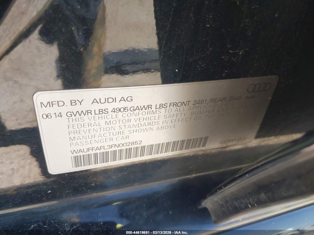 2015 AUDI A4 WAUFFAFL3FN002852 Photo 8