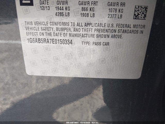 2014 CADILLAC ATS 1G6AB5RA7E0150334 Photo 8