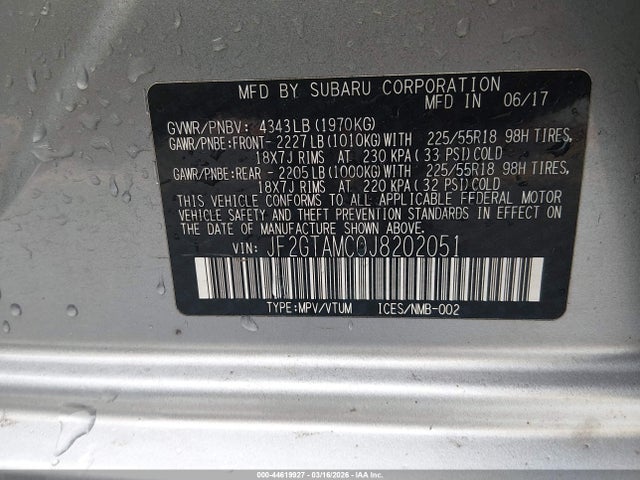 2018 SUBARU CROSSTREK JF2GTAMC0J8202051 Photo 8