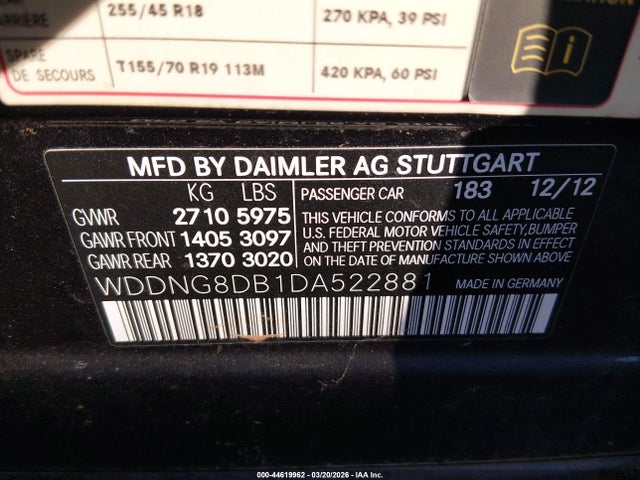 2013 MERCEDES-BENZ S 350 BLUETEC WDDNG8DB1DA522881 Photo 8