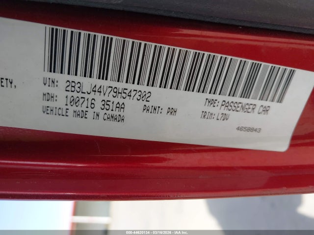 2009 DODGE CHALLENGER 2B3LJ44V79H547302 Photo 8