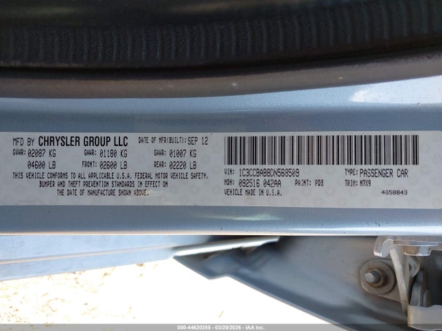 2013 CHRYSLER 200 1C3CCBAB8DN568509 Photo 8