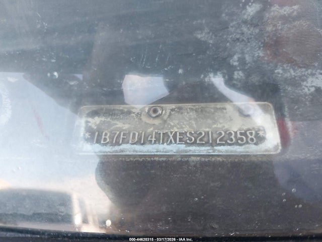 44620315 :رقم المزاد ، 1B7FD14TXES212358 vin ، 1984 Dodge D-series D150 مزاد بيع
