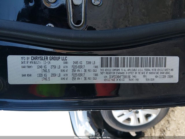 Продажа на аукционе авто 2015 Dodge Journey American Value Pkg, vin: 3C4PDCABXFT588196, номер лота: 44620331