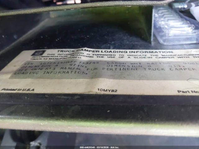 44620348 :رقم المزاد ، 1GTEK14H4FF733745 vin ، 1985 Gmc K1500 مزاد بيع