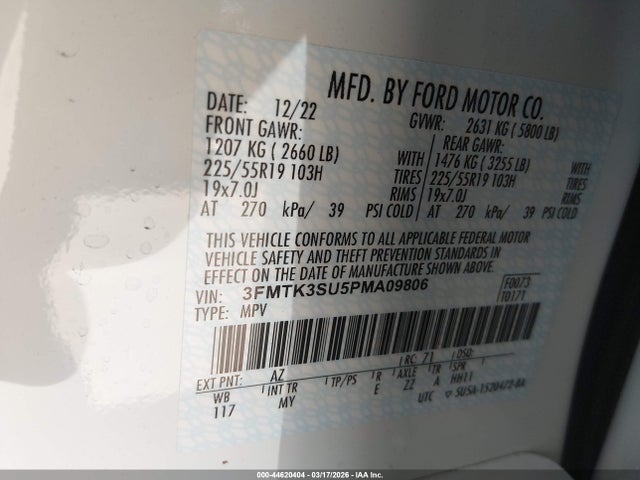 Ford Mustang Mach-e Premium 2023 3FMTK3SU5PMA09806 Image 9