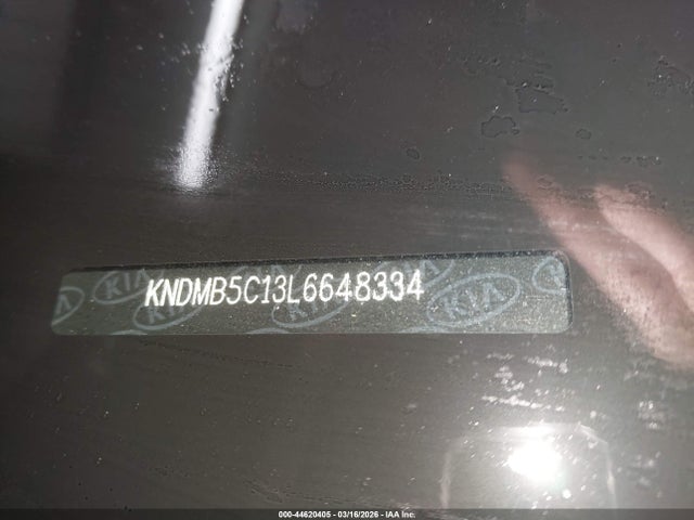 44620405 :رقم المزاد ، KNDMB5C13L6648334 vin ، 2020 Kia Sedona Ex مزاد بيع