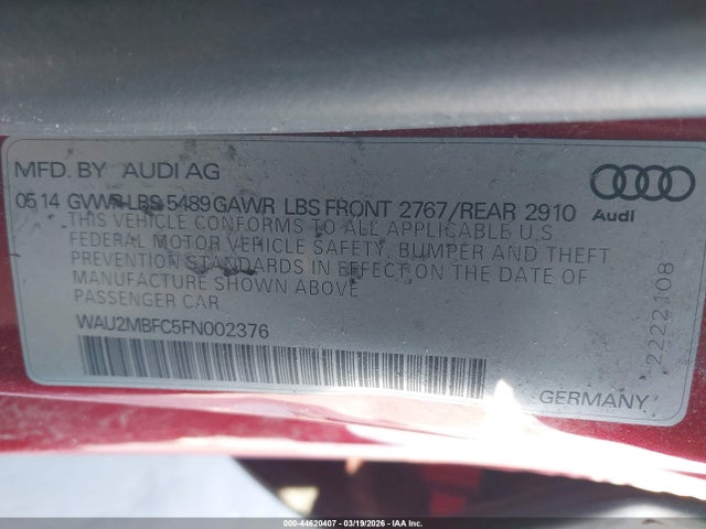 2015 AUDI A7 WAU2MBFC5FN002376 Photo 8