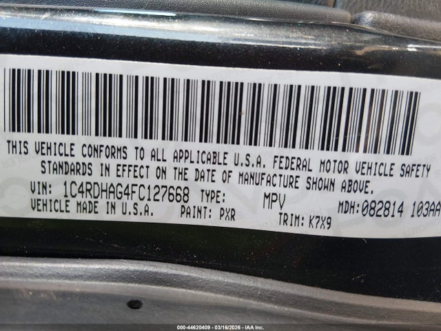 Dodge Durango Sxt 2015 1C4RDHAG4FC127668 Image 9