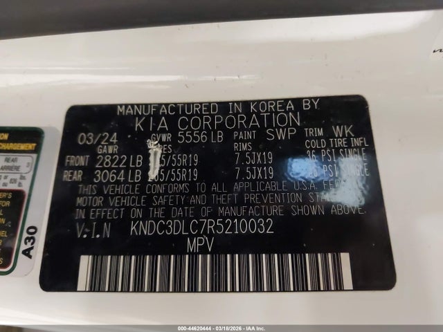 KIA Ev6 Light Long Range 2024 KNDC3DLC7R5210032 Image 9