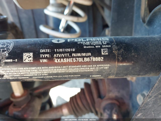 2020 POLARIS SPORTSMAN 4XASHE570LB678882 Photo 9