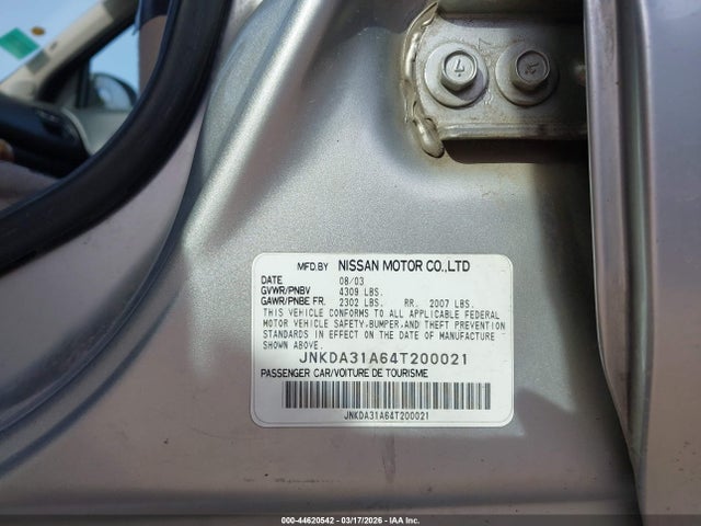 Продажа на аукционе авто 2004 Infiniti I35 Luxury, vin: JNKDA31A64T200021, номер лота: 44620542
