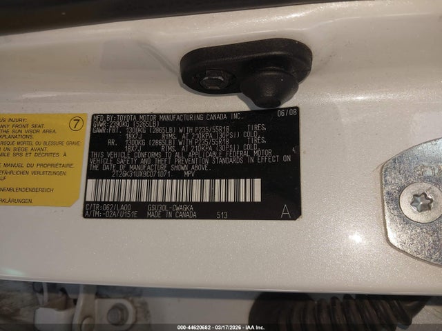 2009 Lexus Rx 350 მანქანა იყიდება აუქციონზე, vin: 2T2GK31UX9C071071, აუქციონის ნომერი: 44620682