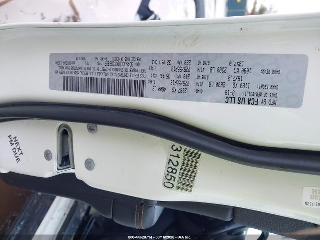 44620714 :رقم المزاد ، 3C4NJDCB9KT596397 vin ، 2019 Jeep Compass Limited 4x4 مزاد بيع