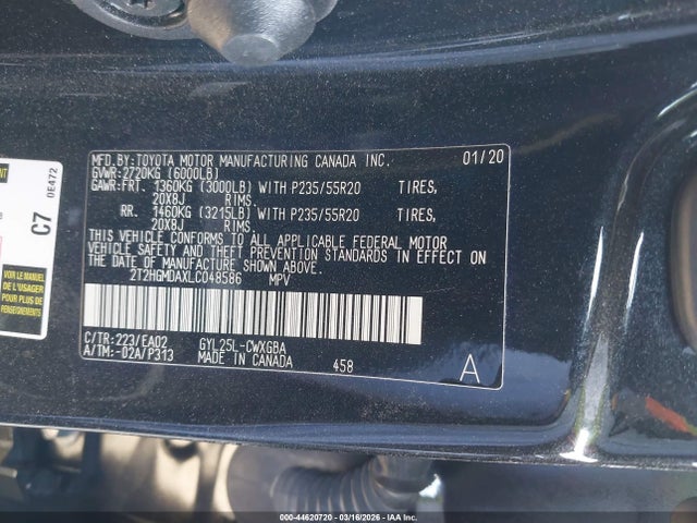 2020 Lexus Rx 450h მანქანა იყიდება აუქციონზე, vin: 2T2HGMDAXLC048586, აუქციონის ნომერი: 44620720