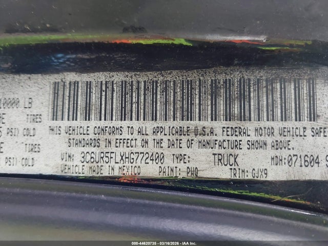 2017 RAM 2500 3C6UR5FLXHG772400 Photo 8