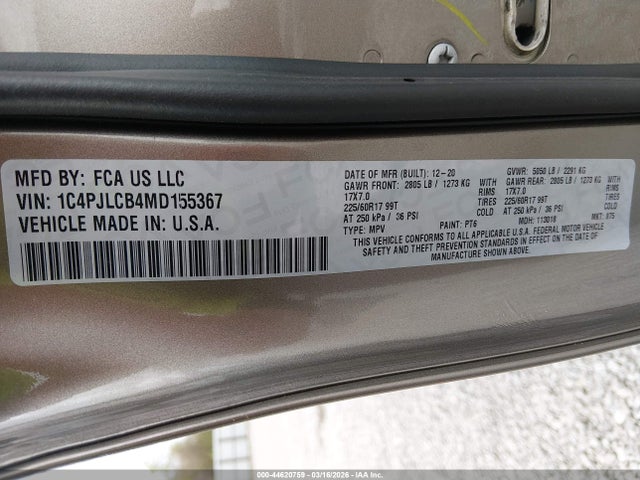 2021 JEEP CHEROKEE 1C4PJLCB4MD155367 Photo 8