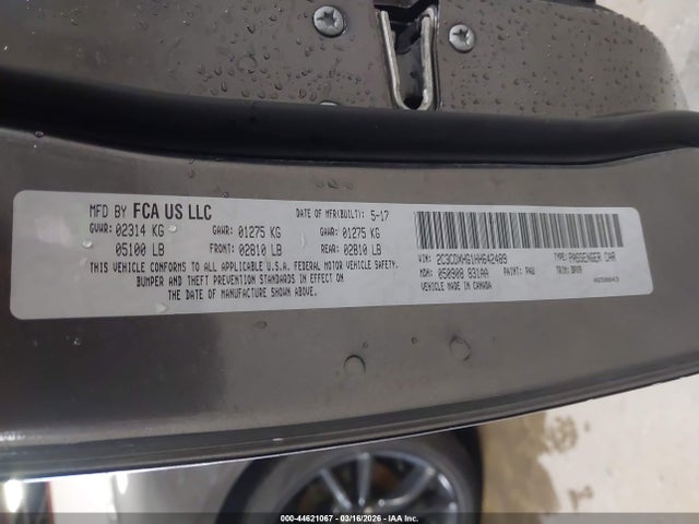 Продаж на аукціоні авто 2017 Dodge Charger Sxt Rwd, vin: 2C3CDXHG1HH642489, номер лоту: 44621067