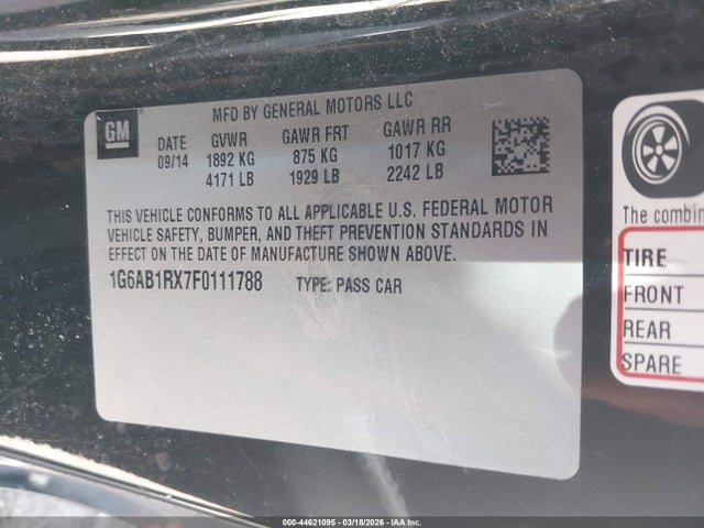 2015 CADILLAC ATS 1G6AB1RX7F0111788 Photo 8