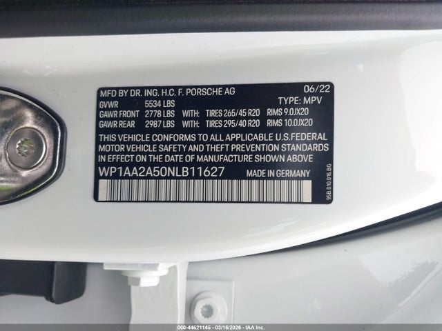 2022 PORSCHE MACAN WP1AA2A50NLB11627 Photo 8