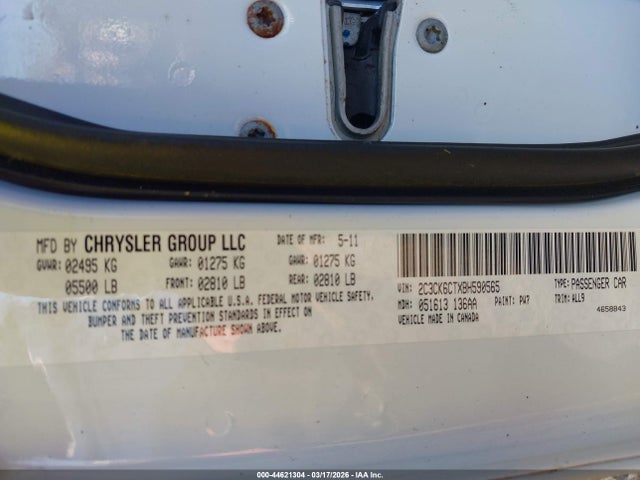 2011 CHRYSLER 300C 2C3CK6CTXBH590565 Photo 8