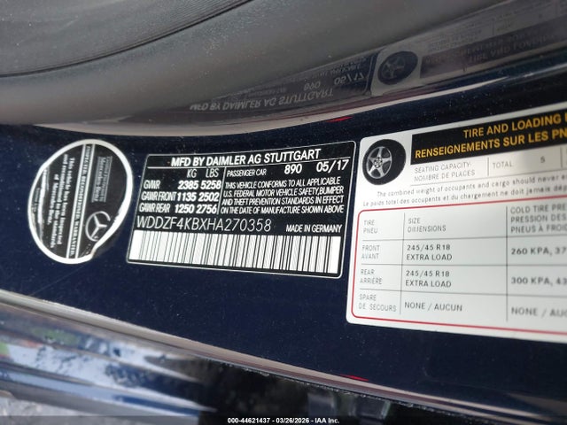 2017 MERCEDES-BENZ E 300 WDDZF4KBXHA270358 Photo 8