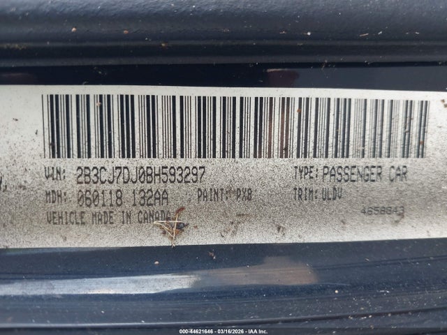 2011 DODGE CHALLENGER 2B3CJ7DJ0BH593297 Photo 8