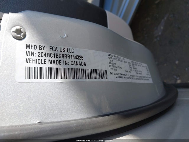 Продаж на аукціоні авто 2024 Chrysler Pacifica Touring L, vin: 2C4RC1BG9RR144325, номер лоту: 44621655