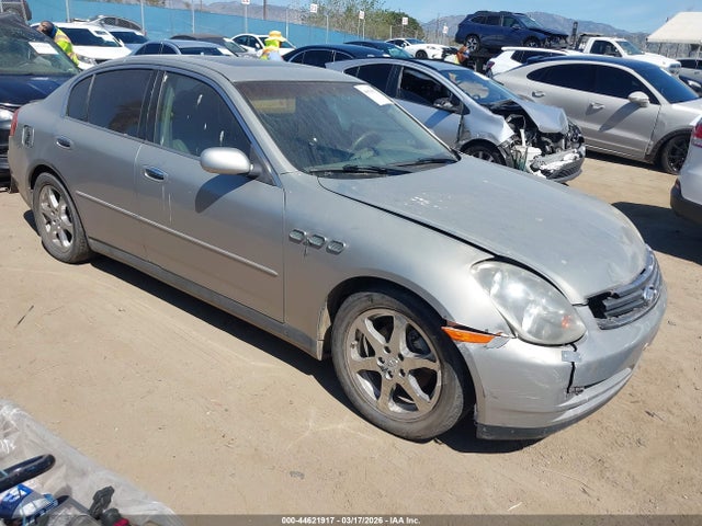 2003 Infiniti G35 Base W/6 Speed Manual მანქანა იყიდება აუქციონზე, vin: JNKCV51E33M018963, აუქციონის ნომერი: 44621917
