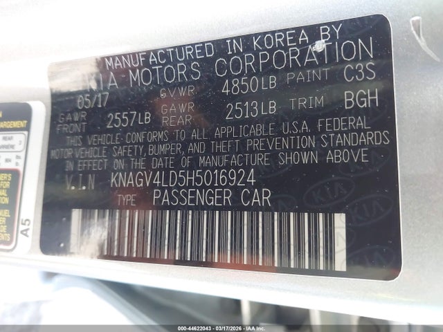 KIA Optima Plug-in Hybrid Ex 2017 KNAGV4LD5H5016924 Image 9
