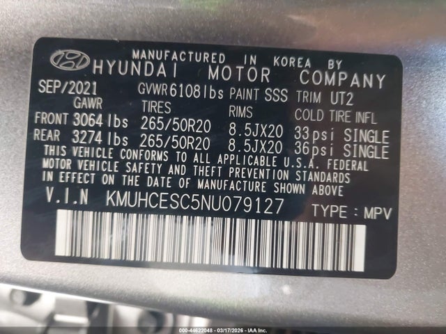 2022 GENESIS GV80 KMUHCESC5NU079127 Photo 8