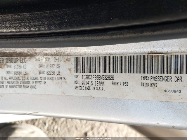 Aukcja sprzedaży 2011 Chrysler 200 Touring, vin: 1C3BC1FB0BN532826, numer aukcji: 44622128