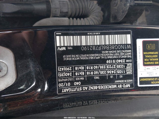 W1N0G8EB6LF782190 Mercedes-Benz Glc 300 4matic