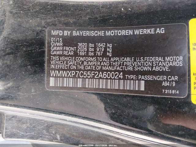 2015 MINI HARDTOP WMWXP7C55F2A60024 Photo 8