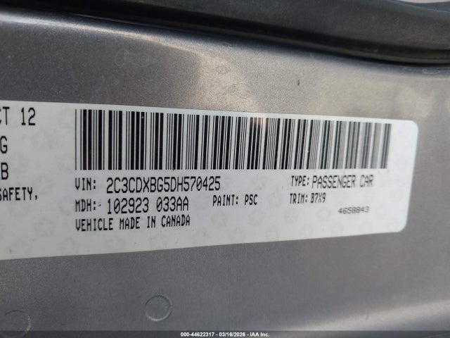 Aukcja sprzedaży 2013 Dodge Charger Se, vin: 2C3CDXBG5DH570425, numer aukcji: 44622317