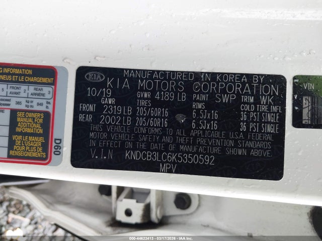 KIA NIRO LX 2019 KNDCB3LC6K5350592 Image 9