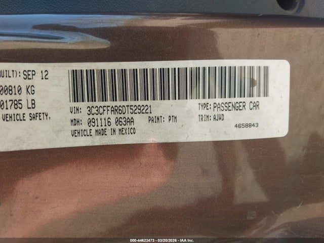 2013 FIAT 500 3C3CFFAR6DT529221 Photo 8