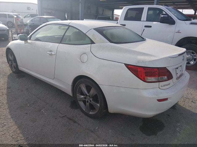 2010 Lexus Is 250c მანქანა იყიდება აუქციონზე, vin: JTHFF2C26A2507538, აუქციონის ნომერი: 44622544