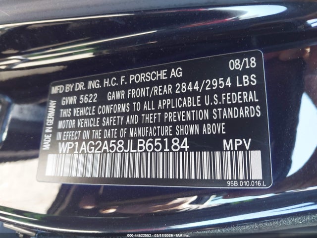 2018 PORSCHE MACAN WP1AG2A58JLB65184 Photo 8