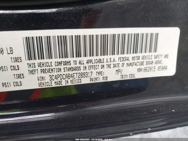 Dodge Journey American Value Pkg 2014 3C4PDCAB4ET289317 Image 9