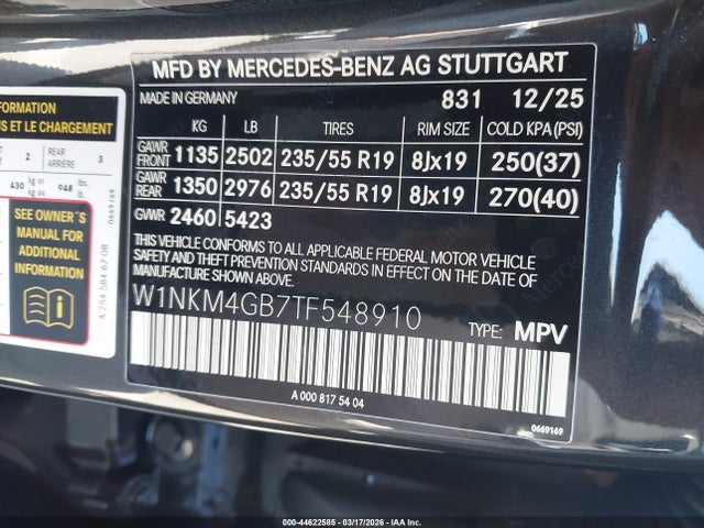 W1NKM4GB7TF548910 Mercedes-Benz GLC 300