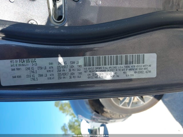 2019 DODGE JOURNEY 3C4PDCBB7KT732103 Photo 8