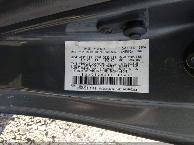 Aukcja sprzedaży 2004 Dodge Stratus R/t, vin: 4B3AG52H24E141421, numer aukcji: 44622751