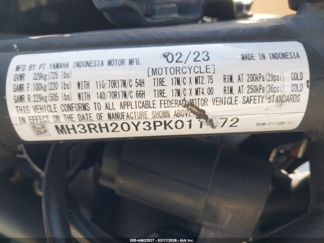 MH3RH20Y3PK011172 Yamaha Mt-03