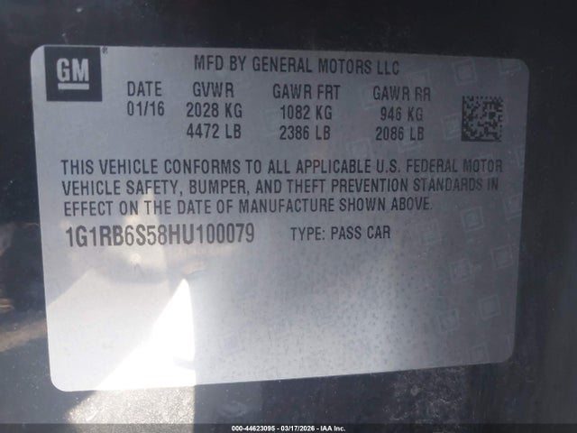 2017 CHEVROLET VOLT 1G1RB6S58HU100079 Photo 8