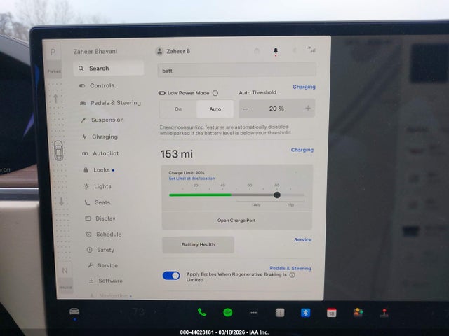 44623161 :رقم المزاد ، 5YJSA1E54MF454565 vin ، 2021 Tesla Model S Long Range Dual Motor All-wheel Drive مزاد بيع
