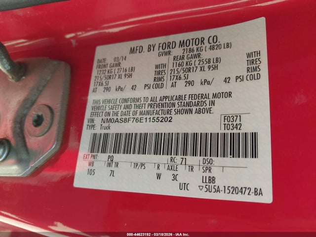 Ford Transit Connect Xlt 2014 NM0AS8F76E1155202 Image 9
