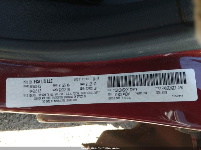 2016 CHRYSLER 200 1C3CCCAB2GN142048 Photo 8