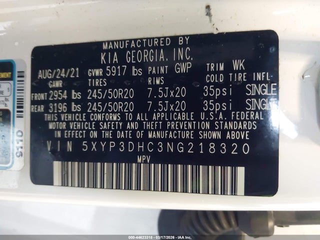2022 KIA TELLURIDE 5XYP3DHC3NG218320 Photo 8