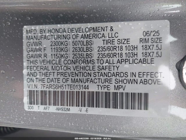 2026 HONDA CR-V HYBRID 7FARS6H51TE013144 Photo 8